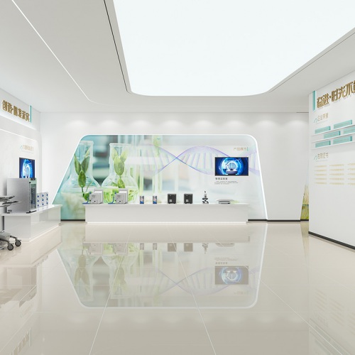 企业展厅-成都瀚辰光翼生物工程有限公司展厅设计